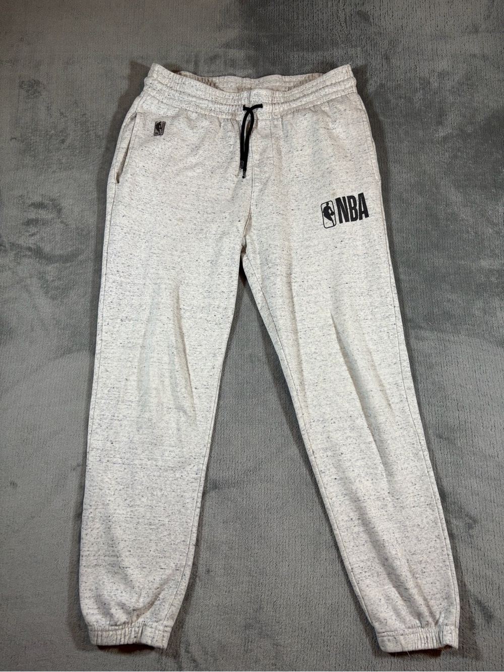 NBA Light Gray Heather Drawstring Joggers